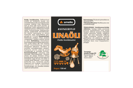 Rafineeritud linaõli 150ml