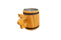 Wooden 5 cl mini jug with...