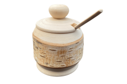 Birch salt container