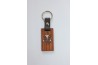 Keychain with leather strap
