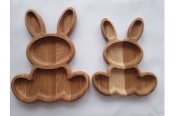 Wooden rabbit plate