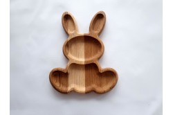 Wooden rabbit plate
